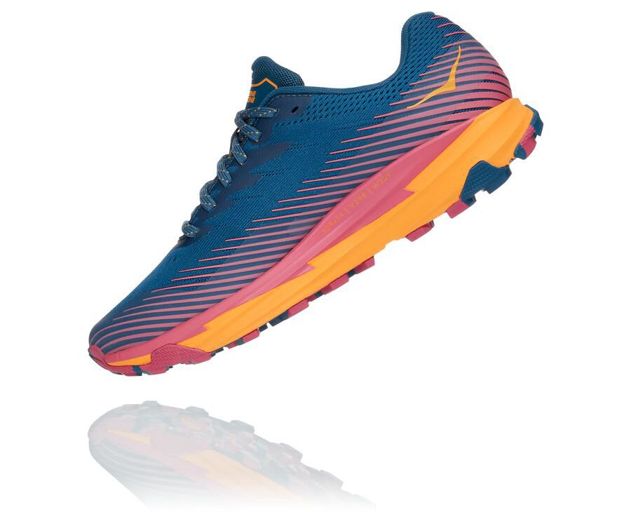 Tenis Trail Hoka One One Feminino Azuis - Torrent 2 - 654-JYWHXC